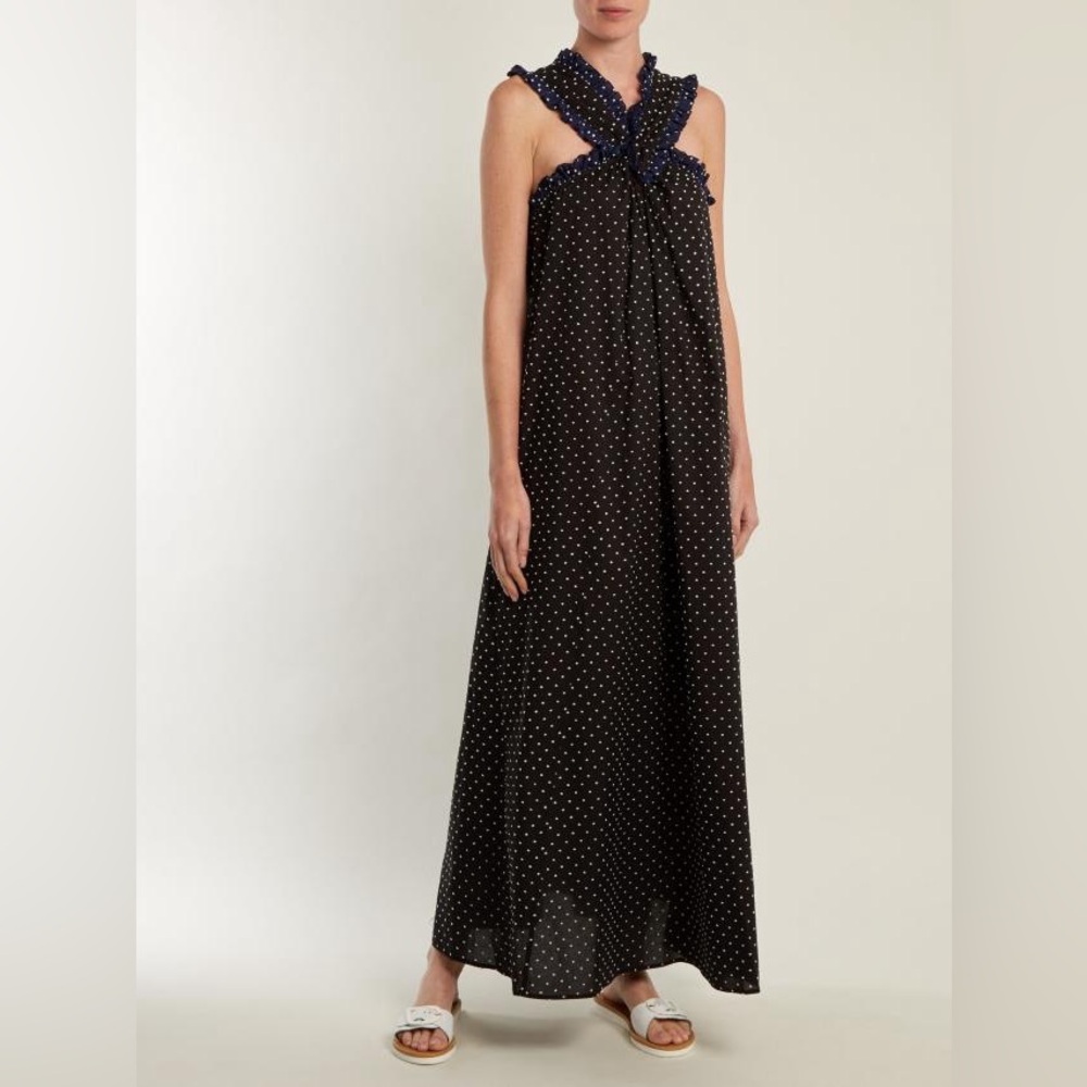Marysia Swim Polka Dot Crossover Front Dress